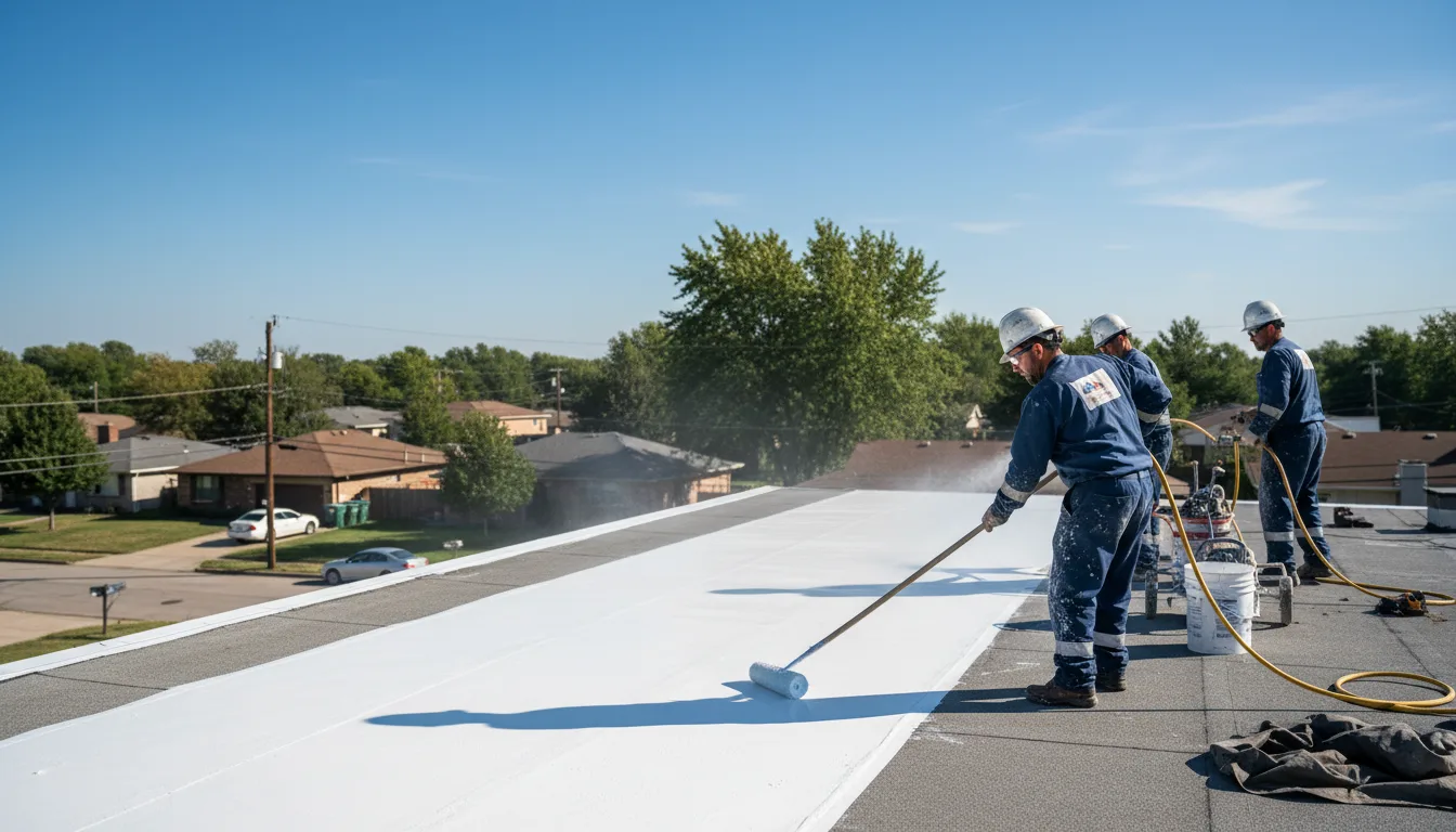 Commercial roof coating in Knowlesville, NY near me
